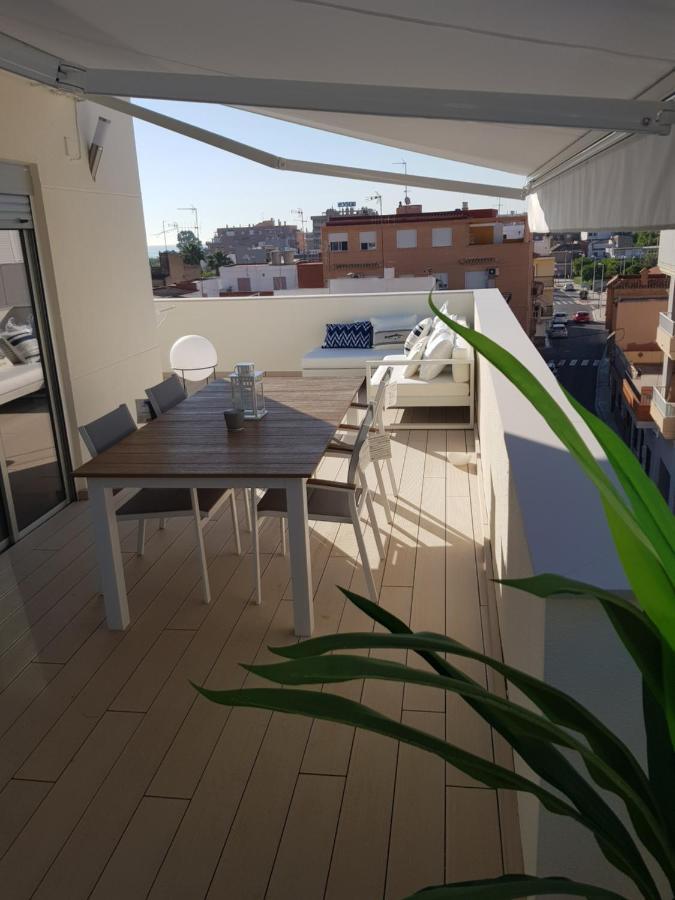 Increible ático con vistas al Mediterraneo. Wifi!! Sagunto Exterior foto